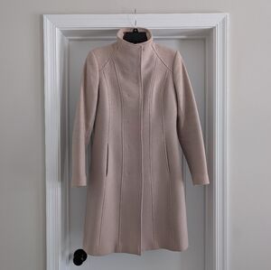 Reiss | Elegant Beige Wool Coat - Size XS